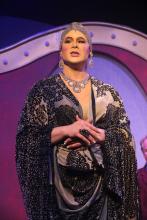 Zachary Allen Farmer as Albin/Zaza, in LA CAGE AUX FOLLES, New Line Theatre, 2019. Photo credit: Jill Ritter Lindberg.